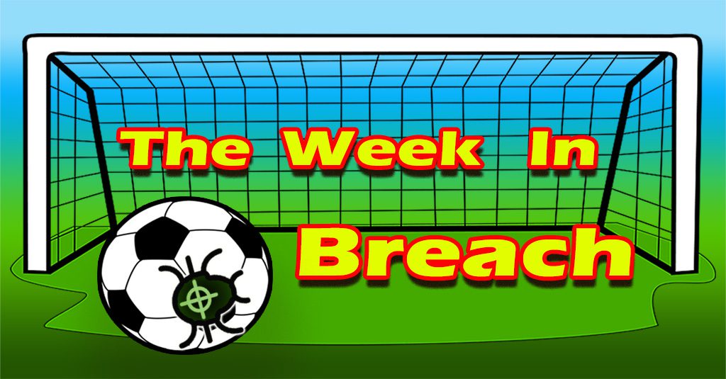 the week in breach represented by a soccer ball heading for a goal.